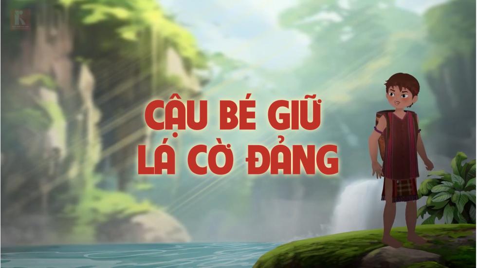 Cậu bé giữ lá cờ Đảng