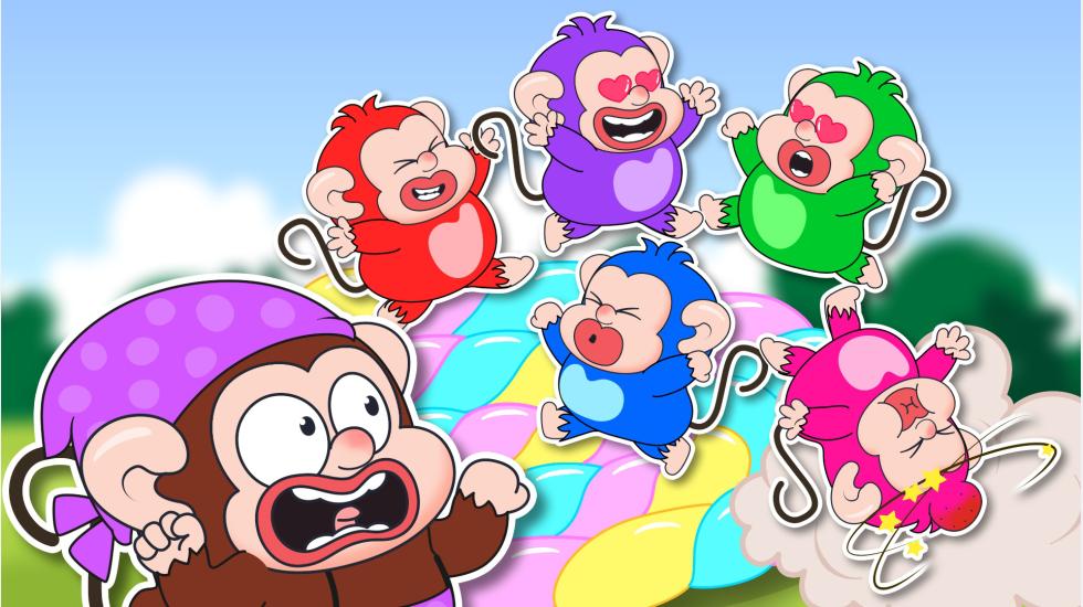 Five Little Monkeys_Fell off the marshmallow bed Five Little Monkeys_Fell off the marshmallow bed