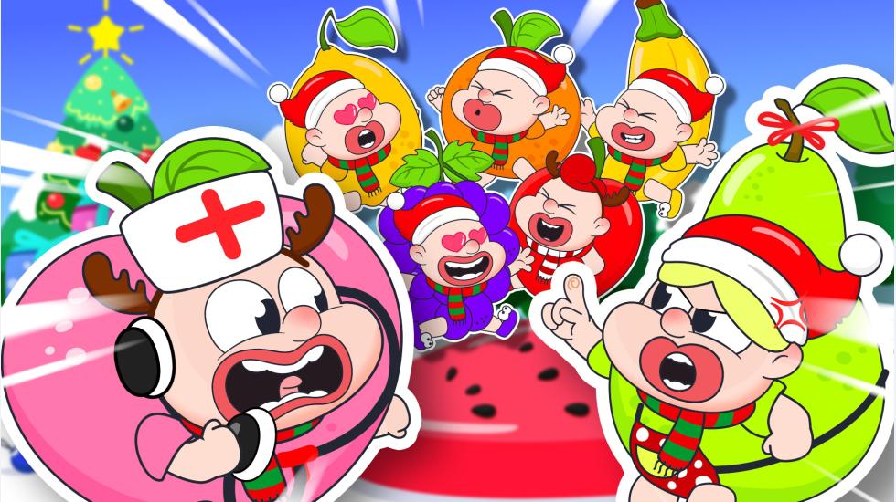 Five Little Fruits Jumping On The Bed- Christmas Song For Kids (Dự Án Nhím) Five Little Fruits Jumping On The Bed- Christmas Song For Kids (Dự Án Nhím)